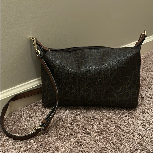 Calvin Klein Handbags - Calvin Klein Brown Crossbody Bag